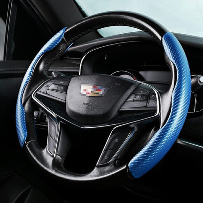 Car Steering Wheel Cover (Carbon Black)