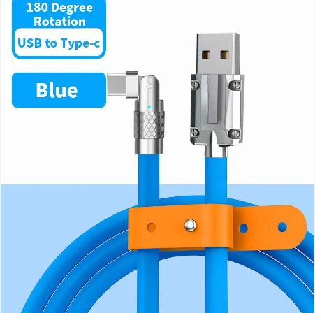 180 Degree Rotation Charging Cable