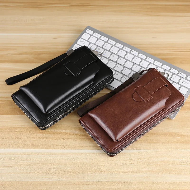 Zipper PU Leather Wallet