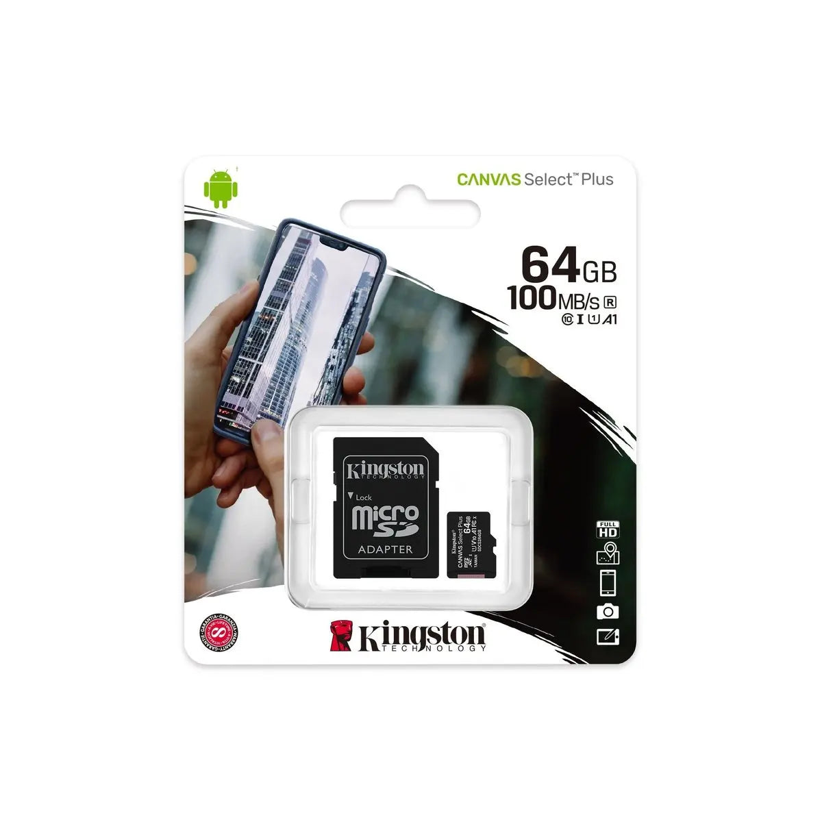 Kingston 32GB  Micro SD Canvas  100MB/s